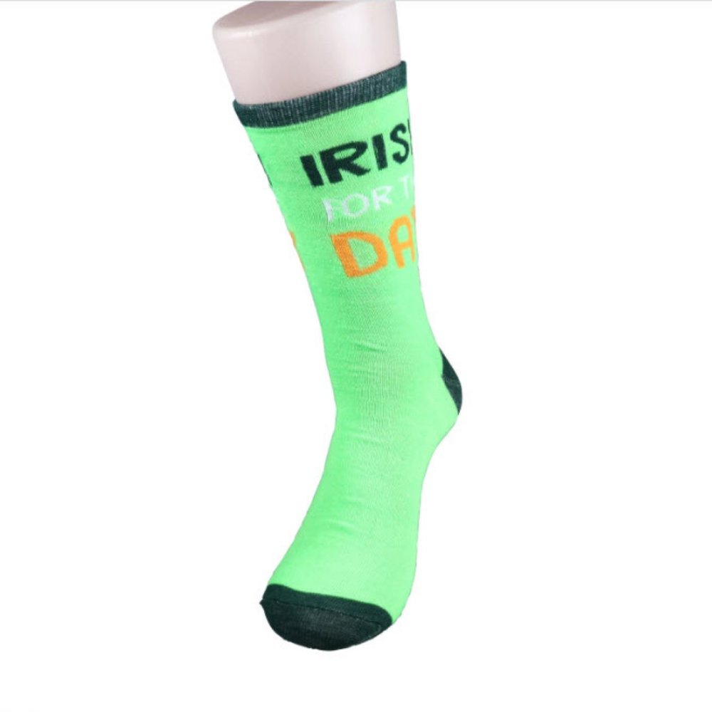 Mens IRISH FOR THE DAY Lucky St. Paddys Day Socks - Picture 4 of 4